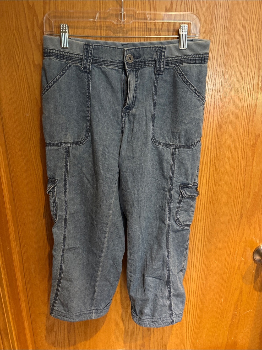 Style & Co. Ocean Blue cargo capri pant, 4